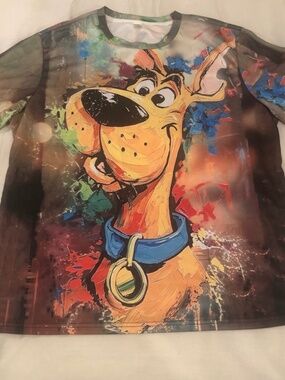 Great Dane Cartoon Goofy & Fun Adult Fun T-Shirt Size XL This is NOT Scooby Doo